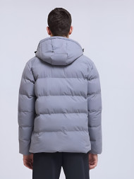 Пуховик KELME Hooded Short Padded Jacket Grey