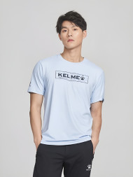 Футболка KELME Round Neck Short Sleeve T-Shirt Light Blue