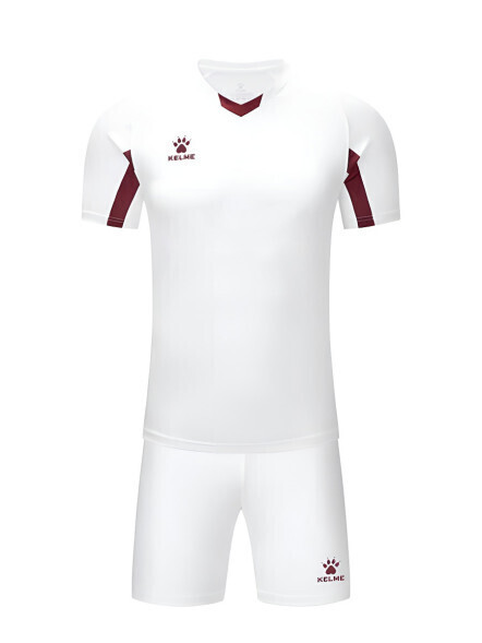 Футбольная форма KELME Football Suit (White/Burgundy)