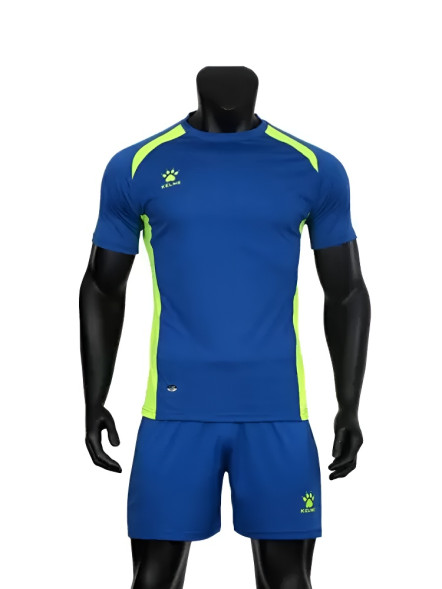 Футбольная форма KELME Short Sleeve Football Set (Blue/Light Green)