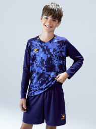 Детская вратарская форма KELME Long Sleeve Goalkeeper Suit Dark Blue
