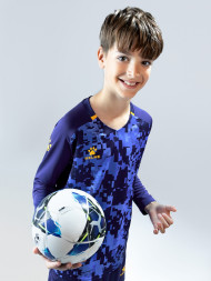 Детская вратарская форма KELME Long Sleeve Goalkeeper Suit Dark Blue