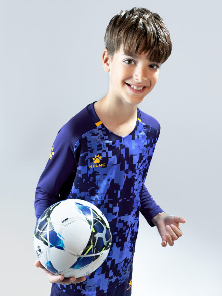 Детская вратарская форма KELME Long Sleeve Goalkeeper Suit Dark Blue