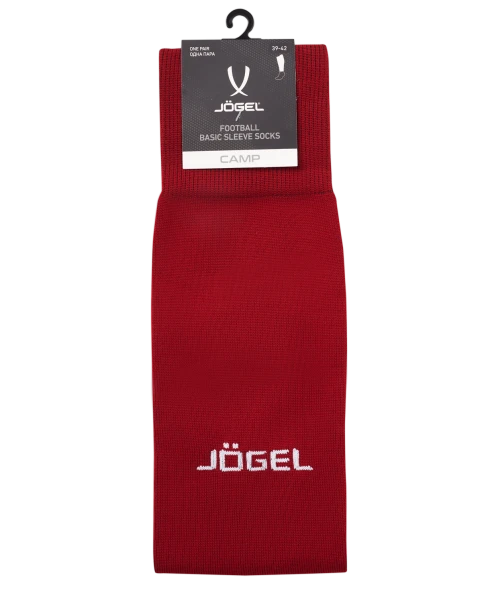 Гольфы футбольные JOGEL CAMP BASIC SLEEVE SOCKS, гранатовый/белый