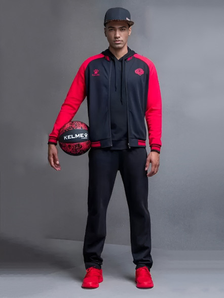 Бомбер KELME Training Jacket (Black/Red)