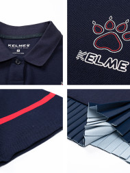 Футболка-поло KELME Short Sleeve Polo Shirt Dark Blue