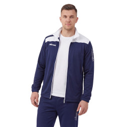 Костюм спорт. муж. MIKASA MT707/MT701-061-4XL, р. 4XL, 100% полиэстер, темносине-белый