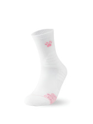 Спортивные носки KELME Mid-calf Sports Socks (White/Pink)