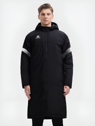 Куртка утепленная KELME Hooded Long Jacket Black