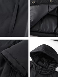Куртка утепленная KELME Hooded Long Jacket Black