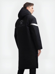 Куртка утепленная KELME Hooded Long Jacket Black