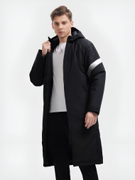 Куртка утепленная KELME Hooded Long Jacket Black