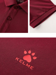Футболка-поло KELME Short Sleeve Polo Shirt Burgundy