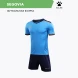 Детская футбольная форма KELME S/S Football Set Kid (Light Blue/Dark Blue)