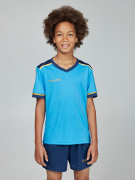 Детская футбольная форма KELME S/S Football Set Kid (Light Blue/Dark Blue)