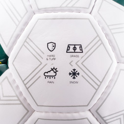 Мяч футб. TORRES Training, F323954,р.4, 32 панели. ПУ, 4 под. слоя, ручная сшивка, бело-зел-сер