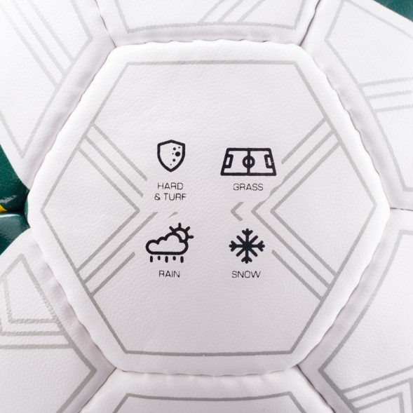 Мяч футб. TORRES Training, F323954,р.4, 32 панели. ПУ, 4 под. слоя, ручная сшивка, бело-зел-сер