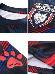 Детская футболка KELME Short Sleeve Football Jersey Kid Dark Blue
