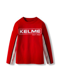 Детский лонгслив KELME Boys Long Sleeve T-Shirt Red