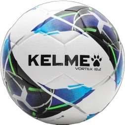 Мяч футбольный KELME Leather Football (18.2) (32 Panels) (White/Light Blue)