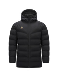 Пуховик KELME Hooded Mid-Length Cotton Coat Black