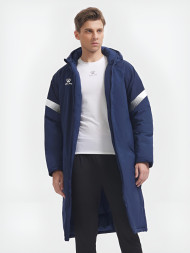 Куртка утепленная KELME Hooded Long Cotton Jacket Dark Blue