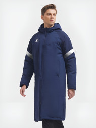 Куртка утепленная KELME Hooded Long Cotton Jacket Dark Blue