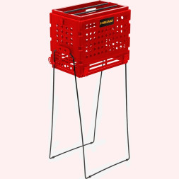 Корзина для теннисных мячей HEAD TM7003, на 72 мяча, пластик, черный