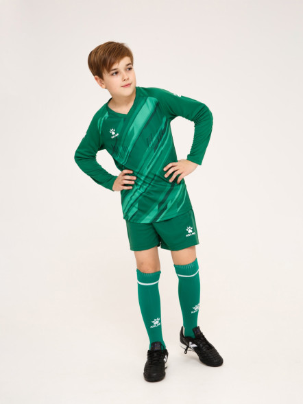 Детский комплект (лонгслив, шорты) KELME Long Sleeve Goalkeeper Suit Green
