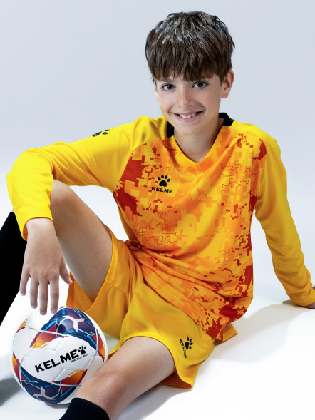 Детская вратарская форма KELME Long Sleeve Goalkeeper Suit Orange
