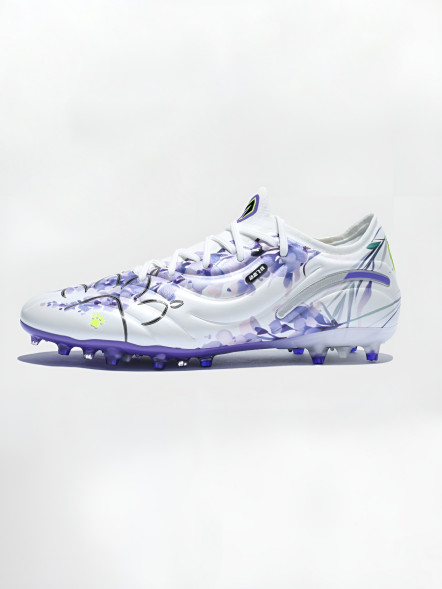 Бутсы KELME Men's Football Shoes (MG) (White/Violet)