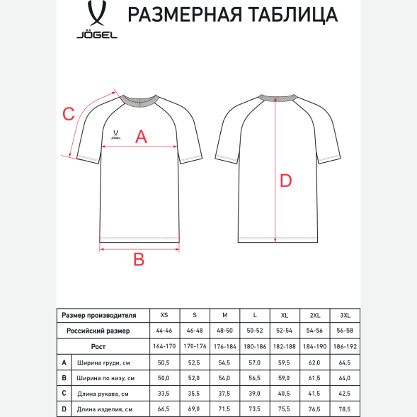 Футболка JOGEL ESSENTIAL CVC Tee, черный
