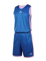 Баскетбольная форма KELME Double-Sided Basketball Uniform (Blue/Pink)