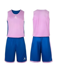 Баскетбольная форма KELME Double-Sided Basketball Uniform (Blue/Pink)