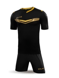 Детская футбольная форма KELME Short Sleeve Football Kid Set Black