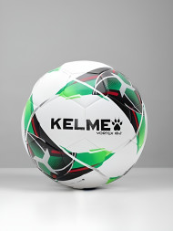 Мяч футбольный KELME Leather Football (18.2) (32 Panels) (White/Green)