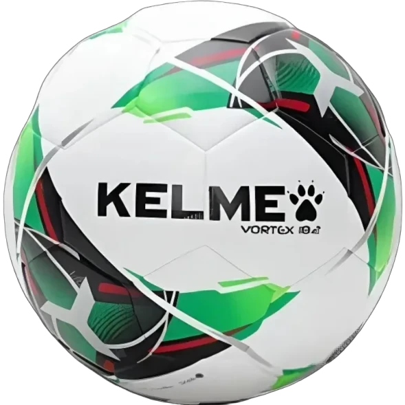 Мяч футбольный KELME Leather Football (18.2) (32 Panels) (White/Green)