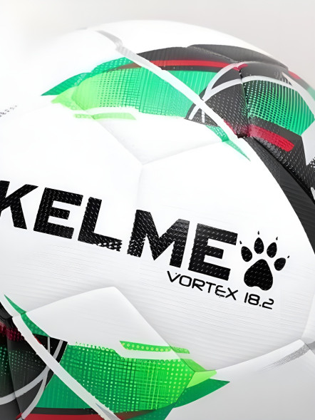 Мяч футбольный KELME Leather Football (18.2) (32 Panels) (White/Green)