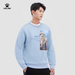 Свитшот KELME Round Neck Sweater Light Blue