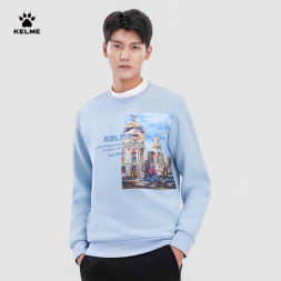 Свитшот KELME Round Neck Sweater Light Blue
