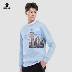 Свитшот KELME Round Neck Sweater Light Blue