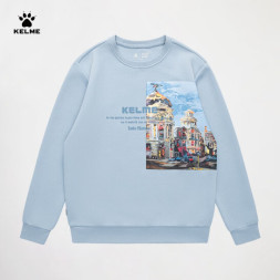 Свитшот KELME Round Neck Sweater Light Blue