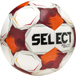 Мяч футб  SELECT Brillant Replica FB V25, 3595871808, р 5, FIFA Basic,32п, ТПУ, маш сш, бело-оранж