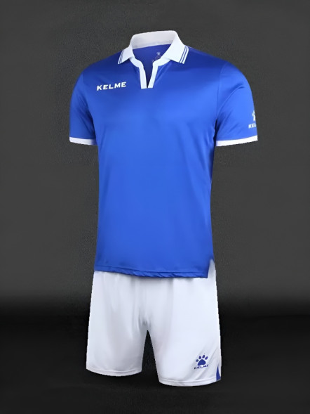 Футбольная форма KELME Short Sleeve Football Uniform (Blue/White)