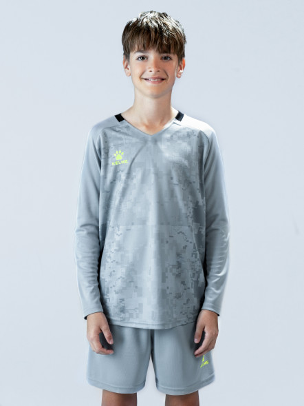 Детская вратарская форма KELME Long Sleeve Goalkeeper Suit Grey