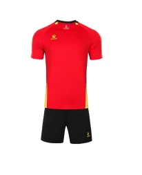 Футбольная форма KELME Short-Sleeved Football Suit (Red/Black)