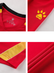 Футбольная форма KELME Short-Sleeved Football Suit (Red/Black)