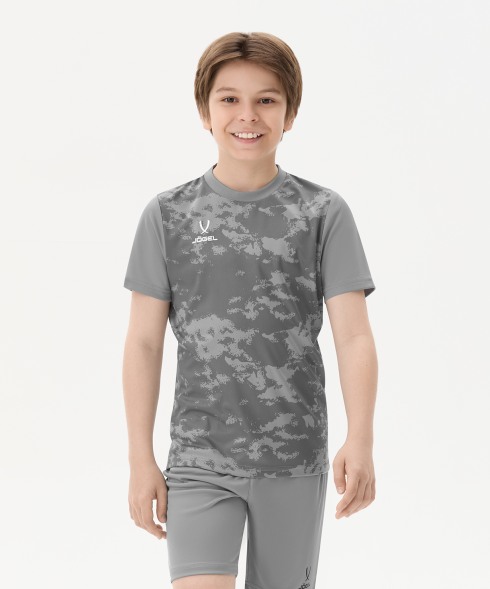 Футболка вратарская JOGEL DIVISION PerFormDRY SPLASH GK Jersey, серый, детский