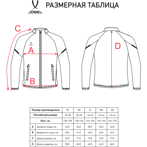 УЦЕНКА Куртка спортивная JÖGEL CAMP 2 Lined Jacket, черный, детский