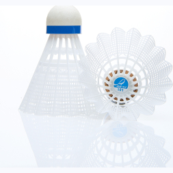 Воланы для бадминтона DOUBLE FISH JINQUE 101w ( нейлон/пробка), 6 шт, белый